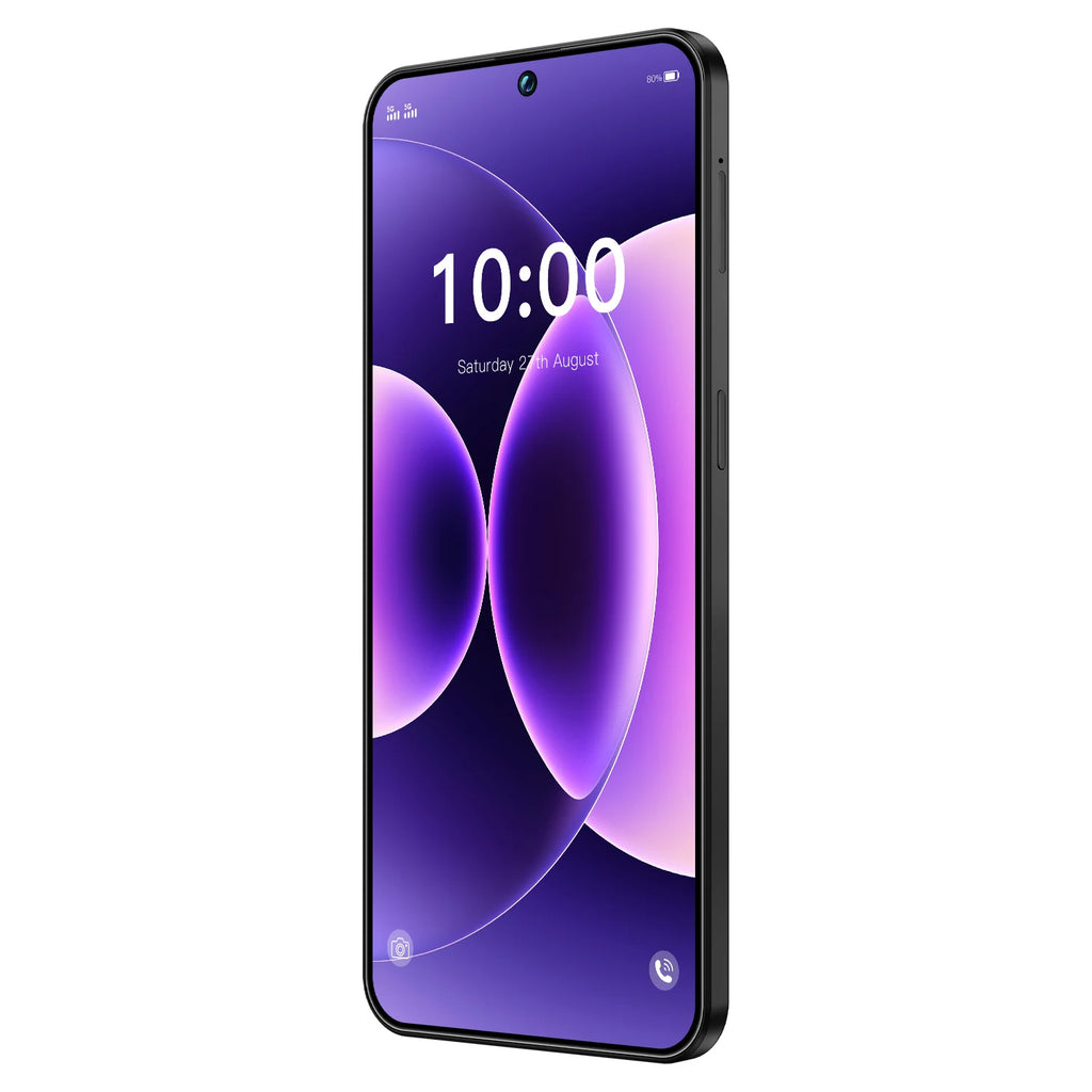 M17 Pro Max 5G smartphone with 90Hz full display featuring face recognition and fingerprint unlock for gaming