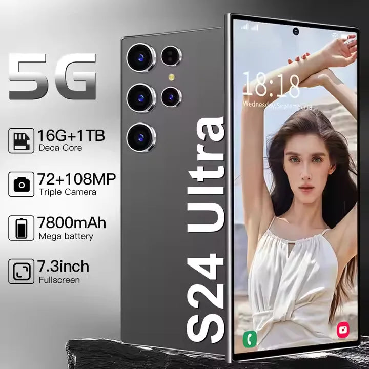 Cheap 5G Smartphone S24 ULTRA Smart S24 ULTRA 16GB+1TB Mobile Phone Original Dropshipping Unlocked Telephone Samsun - Tidesmit