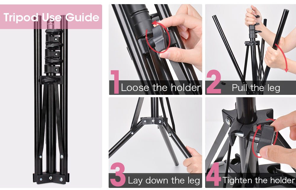 LED Ring Light with Tripod Stand for Live Streaming and Content Creation Tidesmit