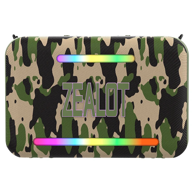 120W Zealot S95 for Bluetooth Speaker with RGB LED Lighting High Power Party Audio Device Camouflage My Store
