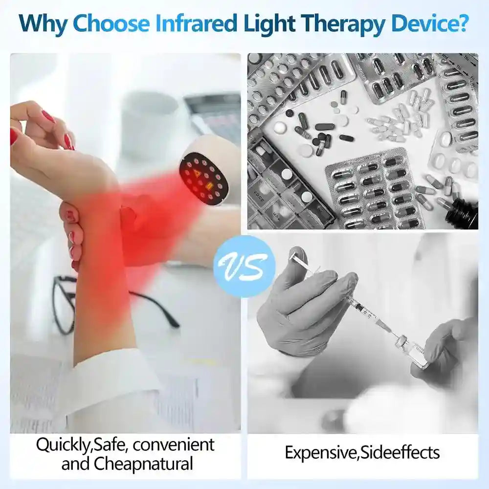 Laser Therapy Device for Pain Relief - 808nm LLLT Portable Wellness Tool Eye Massage Instrument Tidesmit