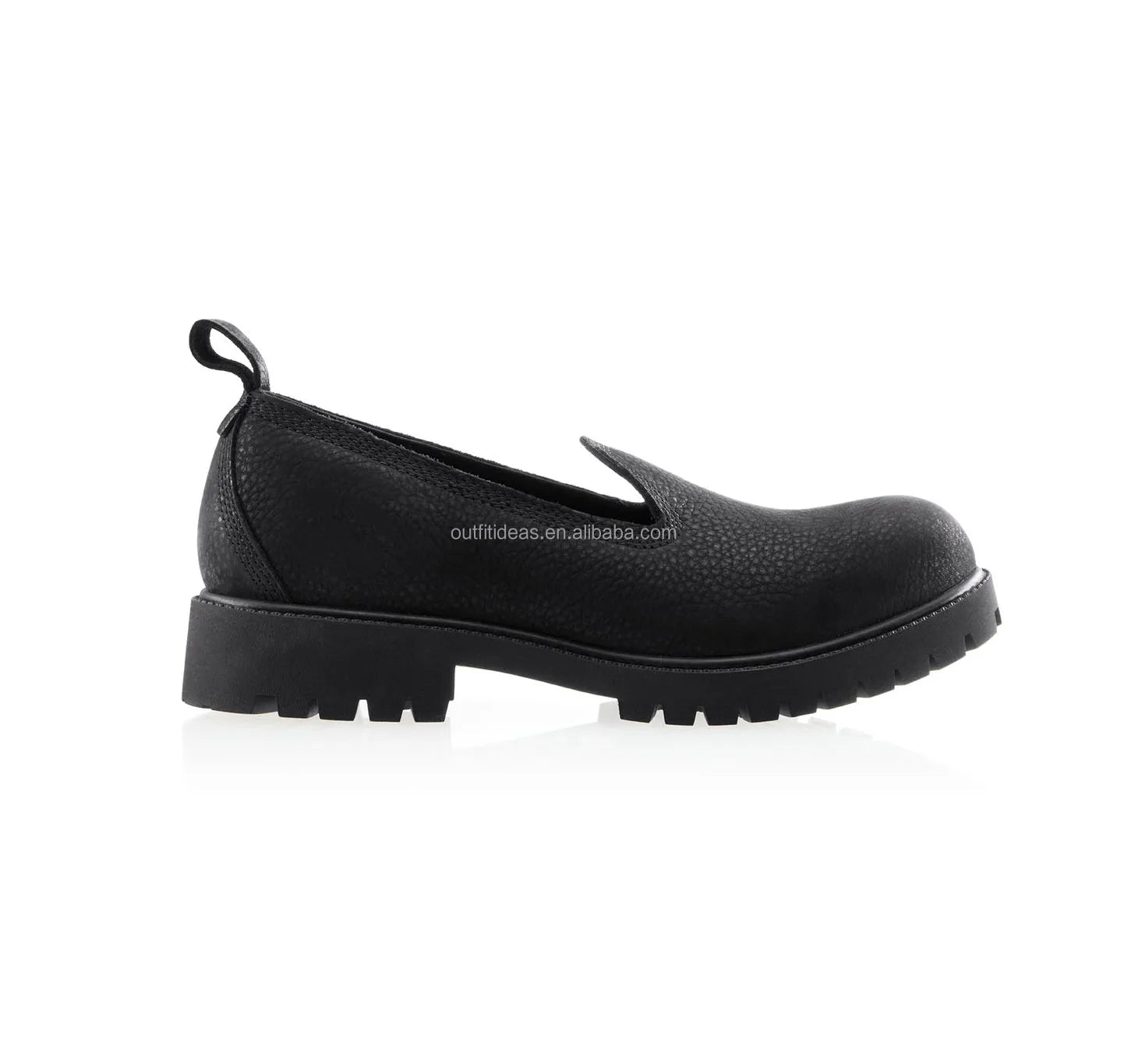 Unisex Men Women 100% Genuine Leather Loafers Round Toe Wedding Beach Embossed Cobranding Men Slip on Loafer Wheat Slip-On Shoes