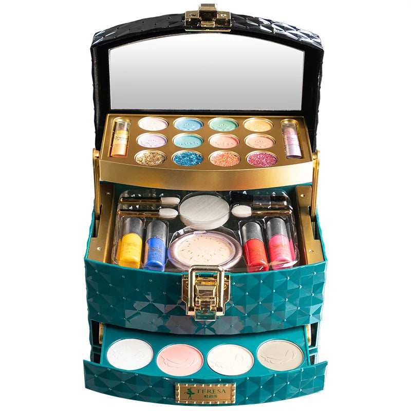 Dulisa Children's Cosmetics Set with Cream Makeup for Girls & Baby Girls Princess Pretend Play Simulated Dressing Table Gift ALIBABA Tidesmit