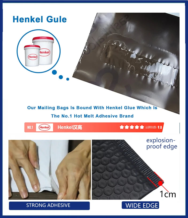 Luxury Clothing Book Shipping Express Package Custom Mailing Bags Eco-friendly Matte Black Bubble Poly Mailer Bags