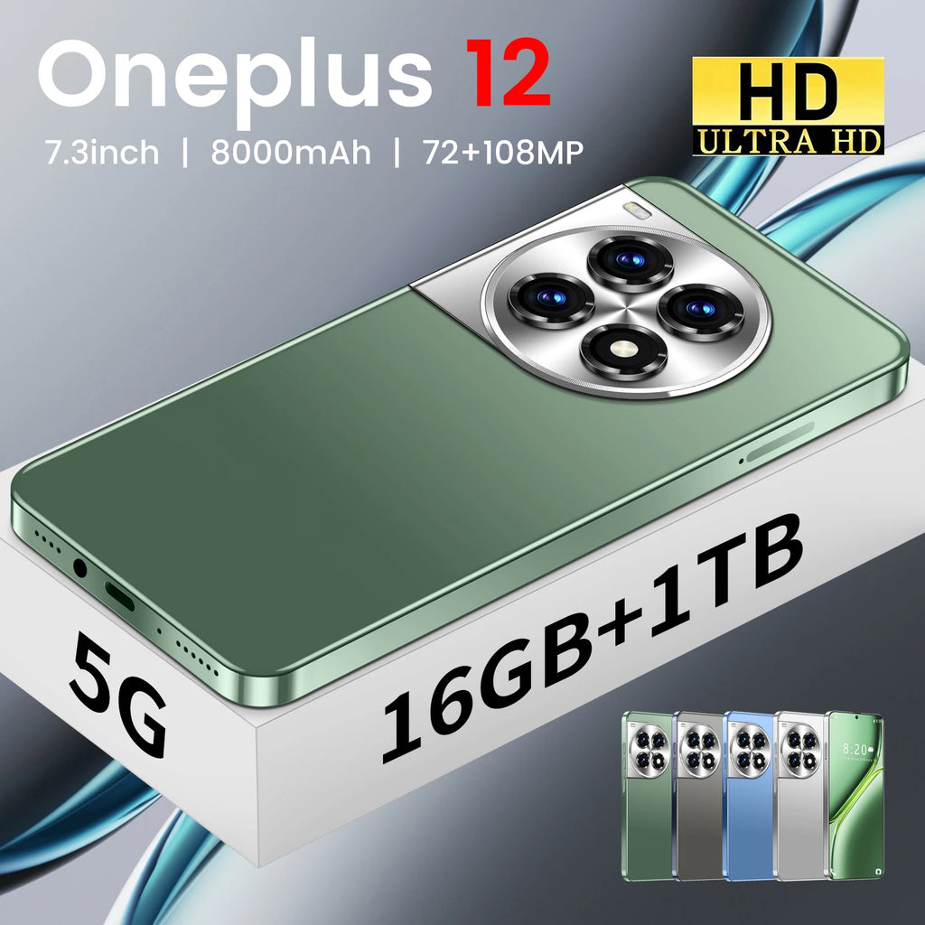 OnePlus 12 5G Smartphone, 16GB RAM, 1TB Storage - Unlocked Tidesmit