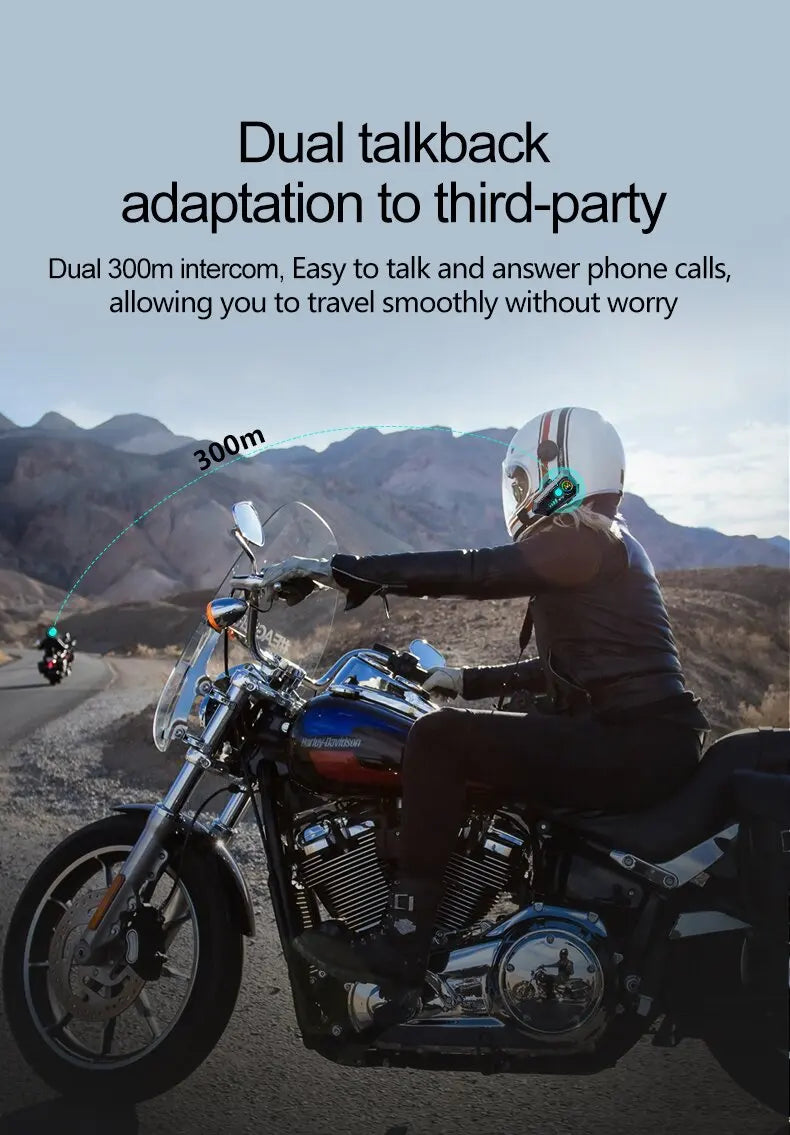 Bluetooth Speaker -Y10 Motorcycle Helmet Wireless Bluetooth Headphones