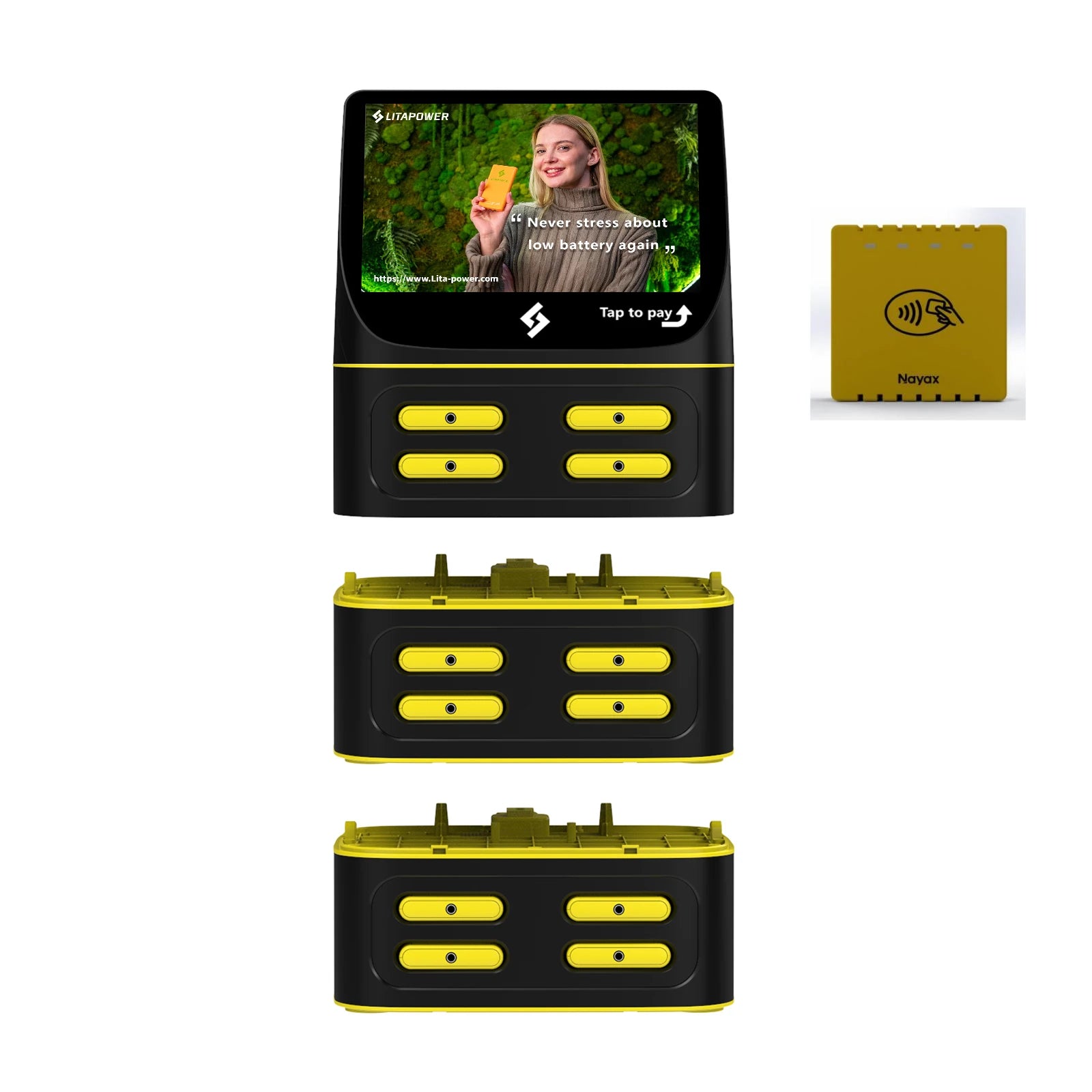 Latapower WIFI/4G/Shared Power Bank Rental Stations Portable Phone Charging Station Kiosk Vending Machine Tidesmit