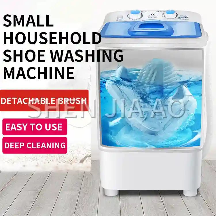 Tidesmit portable electric shoe washing machine feature view showing internal brush mechanism for deep cleaning