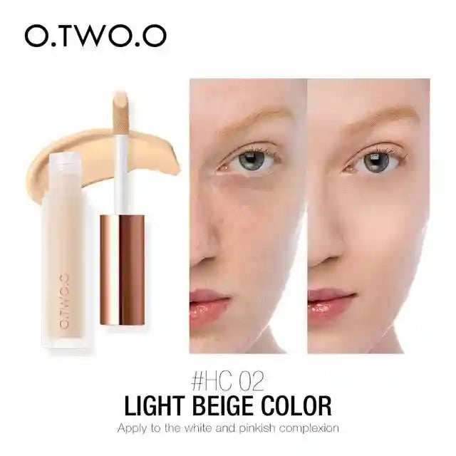 Tidesmit full coverage liquid concealer for dark circles showing creamy texture close-up in face makeup collection