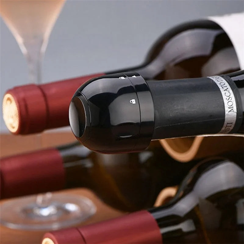 Vacuum Wine Stopper Leak-proof Sealing Wine Bottle Cap Vacuum Retain Freshness Champagne Stopper Home Bar Accessories