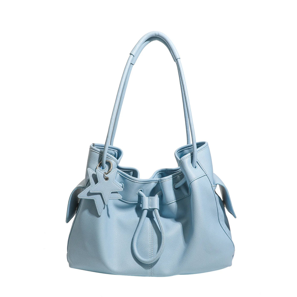 New Niche Design Light Luxury Underarm Shoulder Bag Women's Polyester Lining Two Straps Simple Large Capacity Commuting Handbag