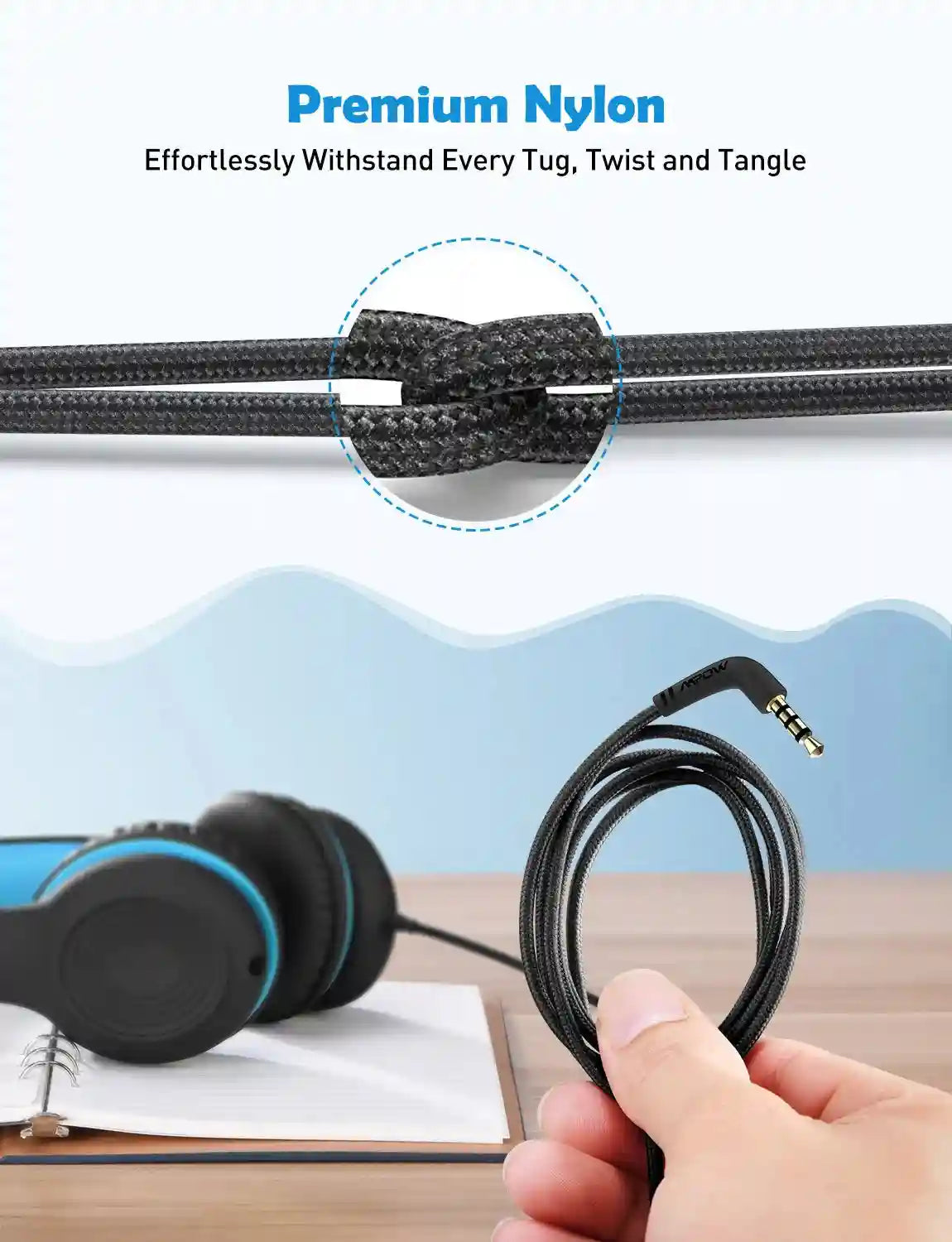 Wired Kids Headphones with Safe 85dB Volume Limiting by Tidesmit Tidesmit
