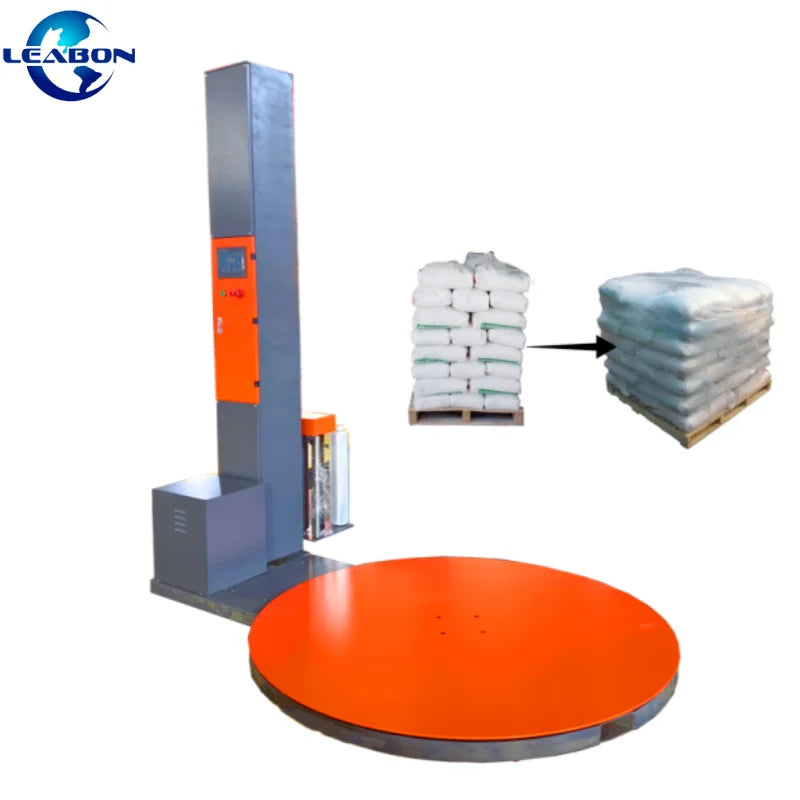 High Quality Constant Force Pallet Packaging  Automatic Turntable Wrapping Equipment Self-cutting Film Tray Winding Machine
