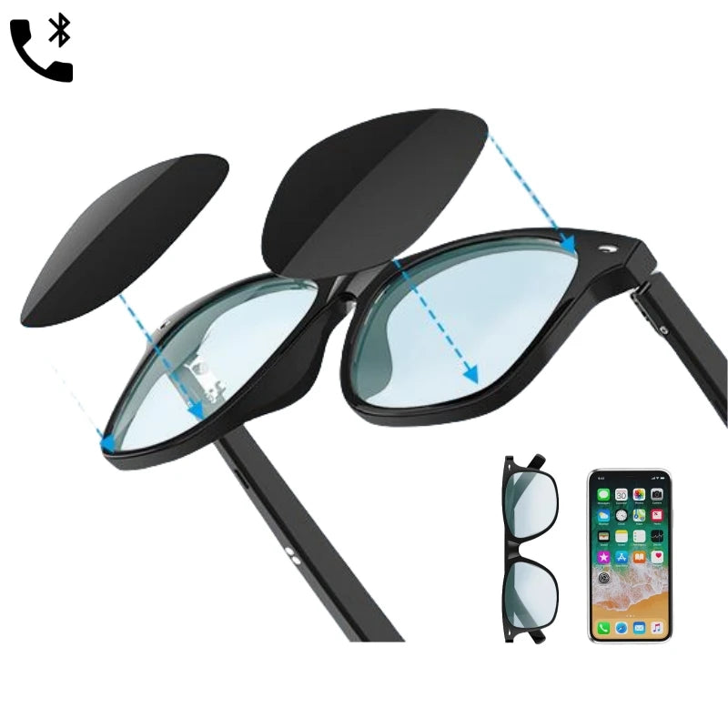 2024 New Cheap Fashion Anti Blue-ray G05 Smart Sunglasses BT5.3 AI Music Play Phone Call Touch Glasses AR Wireless Smart Glasses Tidesmit