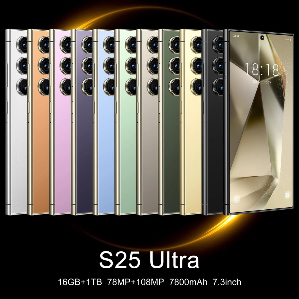 S25 Ultra 16GB 1TB 5G Smartphone - AMOLED Dual SIM Unlocked Tidesmit
