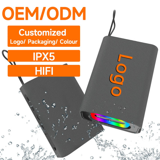 Bluetooth Speaker -OEM ODM Mini Portable Smart Speakers Professional Audio Music  Outdoor Parties Waterproof Battery Powered Wireless BT Speaker