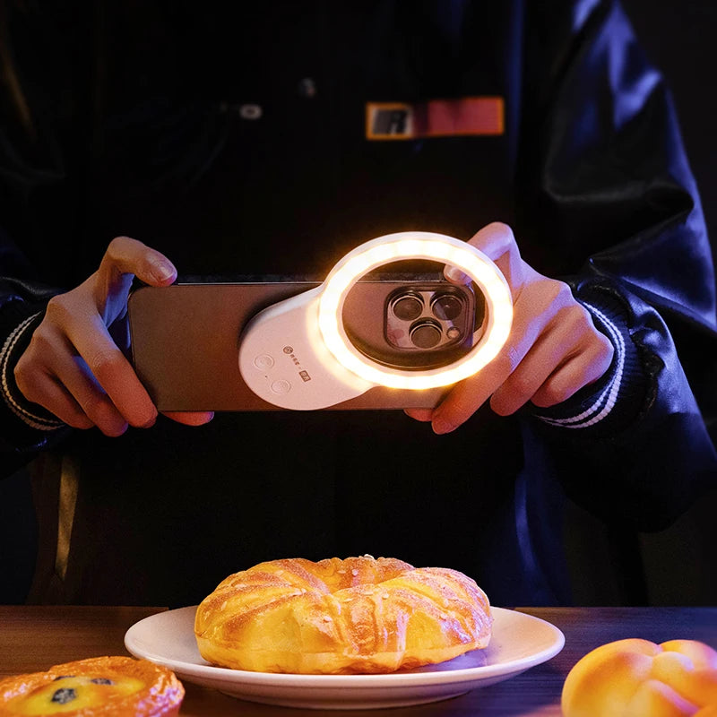 Jopree K23 200LM Mini Fill Light - Magnetic Mount & Memory Function for Phone/Camera Tidesmit