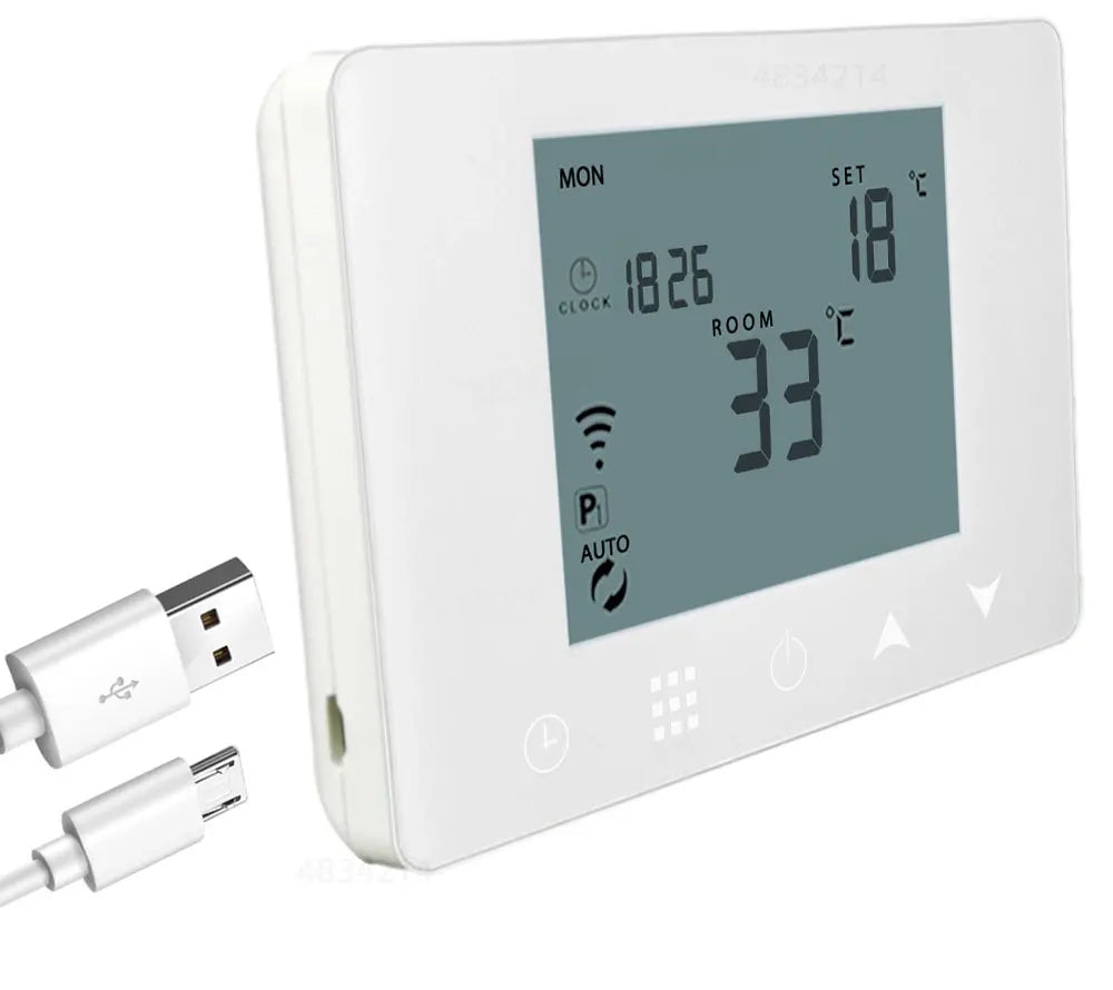 Wireless WIFI RF Thermostat 6 Sub-Chamber Hub Controller Central for Heat Mat/Underfloor Heating/Thermostatic Valves/Gas Boiler