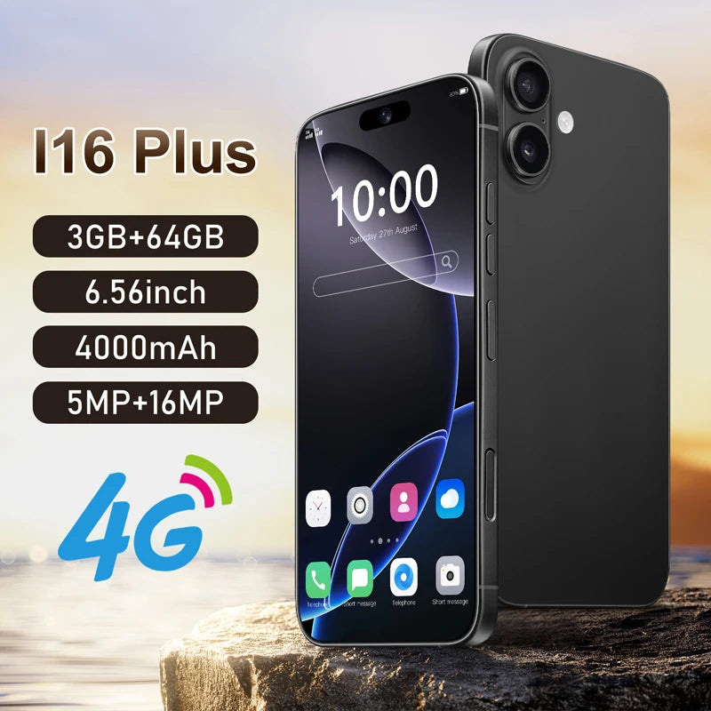 2025 New Android Low Price Unlocked I16 Plus Smart Phone Original Unlocked Celular Unlocked Mobile Phone - Tidesmit