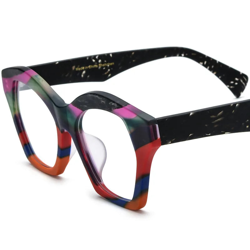 Luxury Lamination Square Acetate Designer Prescription Women Men High Quality Eye Glasses Optical 2025 Newest