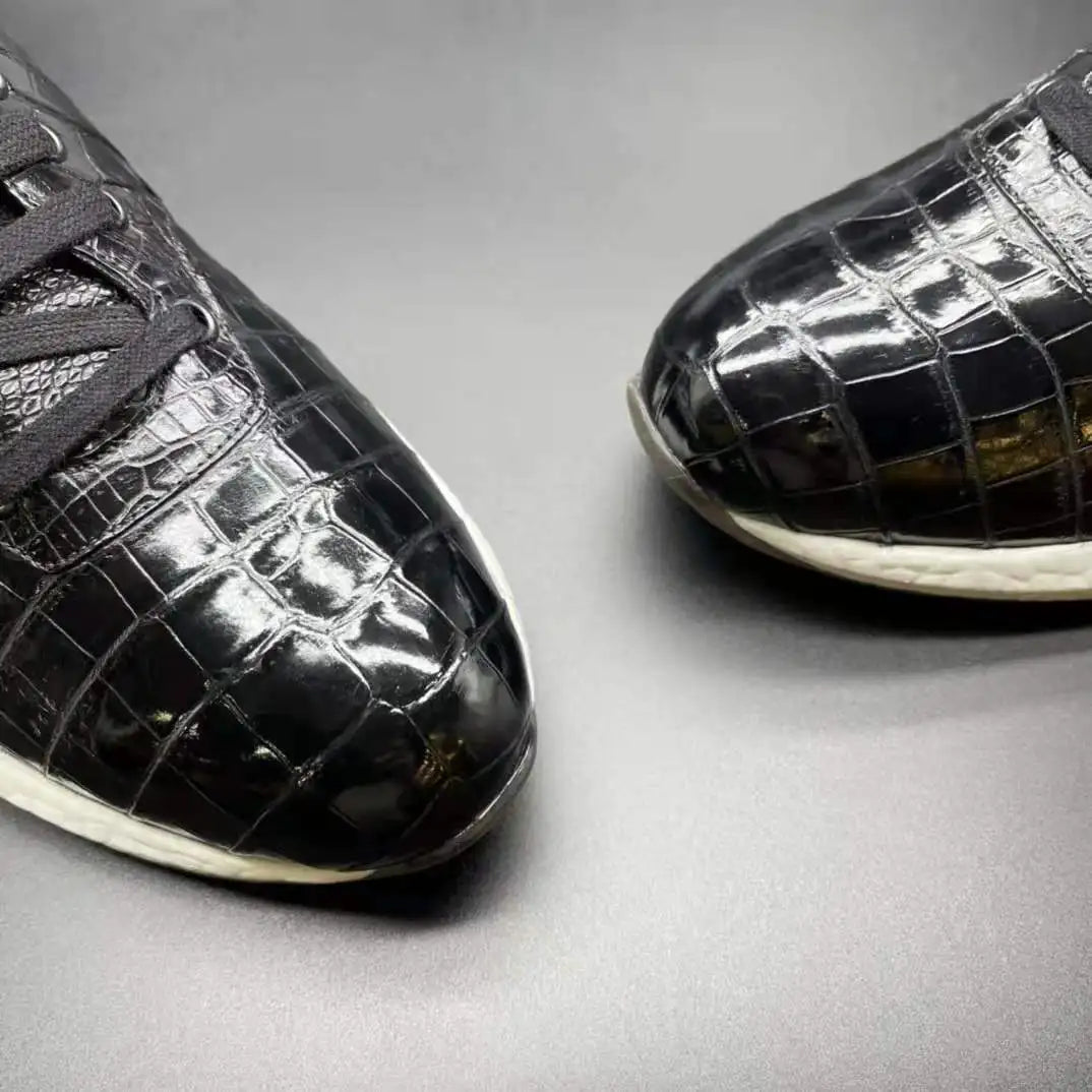 Shoes Men Sneaker Genuine Alligator Leather High Grade Walking Style Man Shoes New Chaussures-Homme Design Sports Shoes for Men