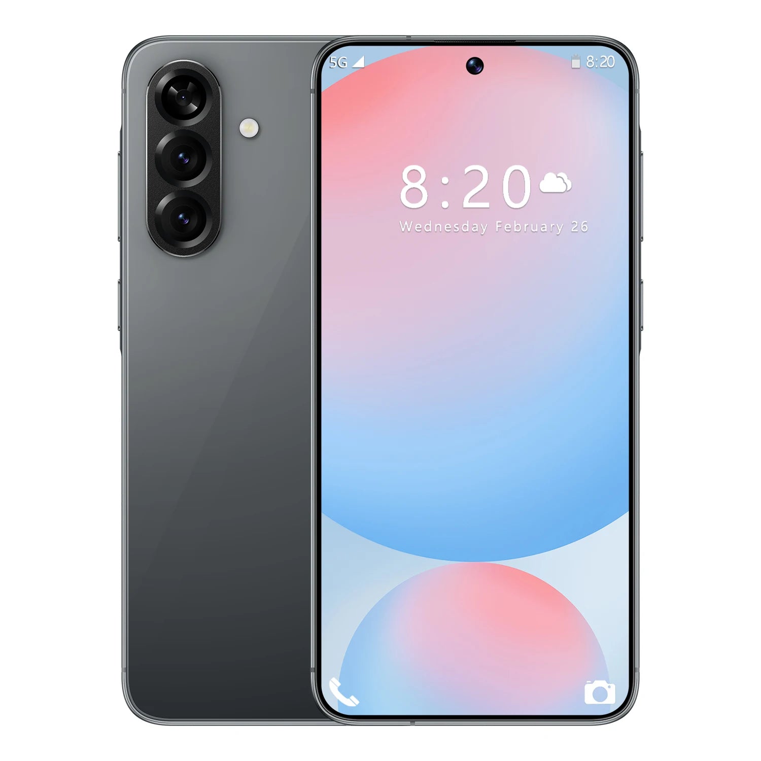 A56 Pro 5G Android smartphone featuring a 7.3-inch display 16GB RAM 1TB storage and 108MP camera in gallery view