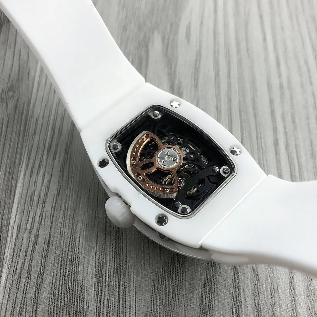 Women Watches Luxury Ceramic White Black Dial Octagon Luxury Automatic Men's Watch Watch for Girls Women Watches Luxury