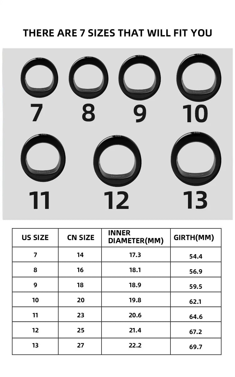 Middle East Best Seller Waterproof NFC Smart Ring with Sleep Tracker IOS Compatible for Bluetooth APP Connected Tidesmit