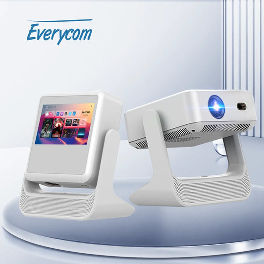 Bluetooth Speaker -C3 Flick Smart Projector with Touch Screen Pad Android OS 5G Wifi bluetooth 4k Projectors & Presentation Equipments