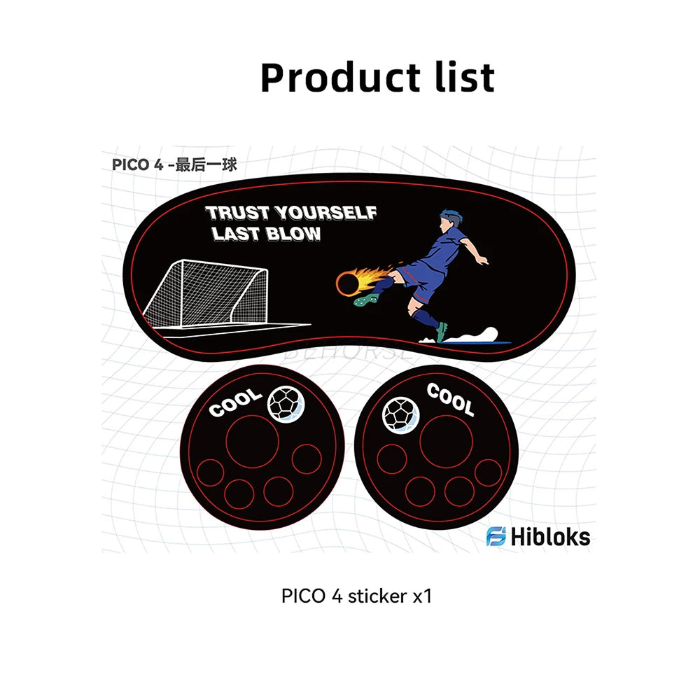 VR Headset Controller Skin Sticker Decal Protective Film Dustproof Scratchproof Stickers VR Accessories for Pico Neo 4 option 2 Tidesmit