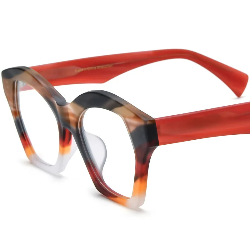 Luxury Lamination Square Acetate Designer Prescription Women Men High Quality Eye Glasses Optical 2025 Newest