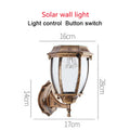 Solar Garden Decoration Outdoor LED Wall Light Street Outdoor Solar Panel Waterproof Sunlight Wall Lamps Solar Spotlights