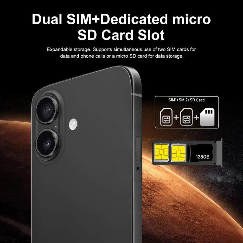 2025 New Android Low Price Unlocked I16 Plus Smart Phone Original Unlocked Celular Unlocked Mobile Phone - Tidesmit