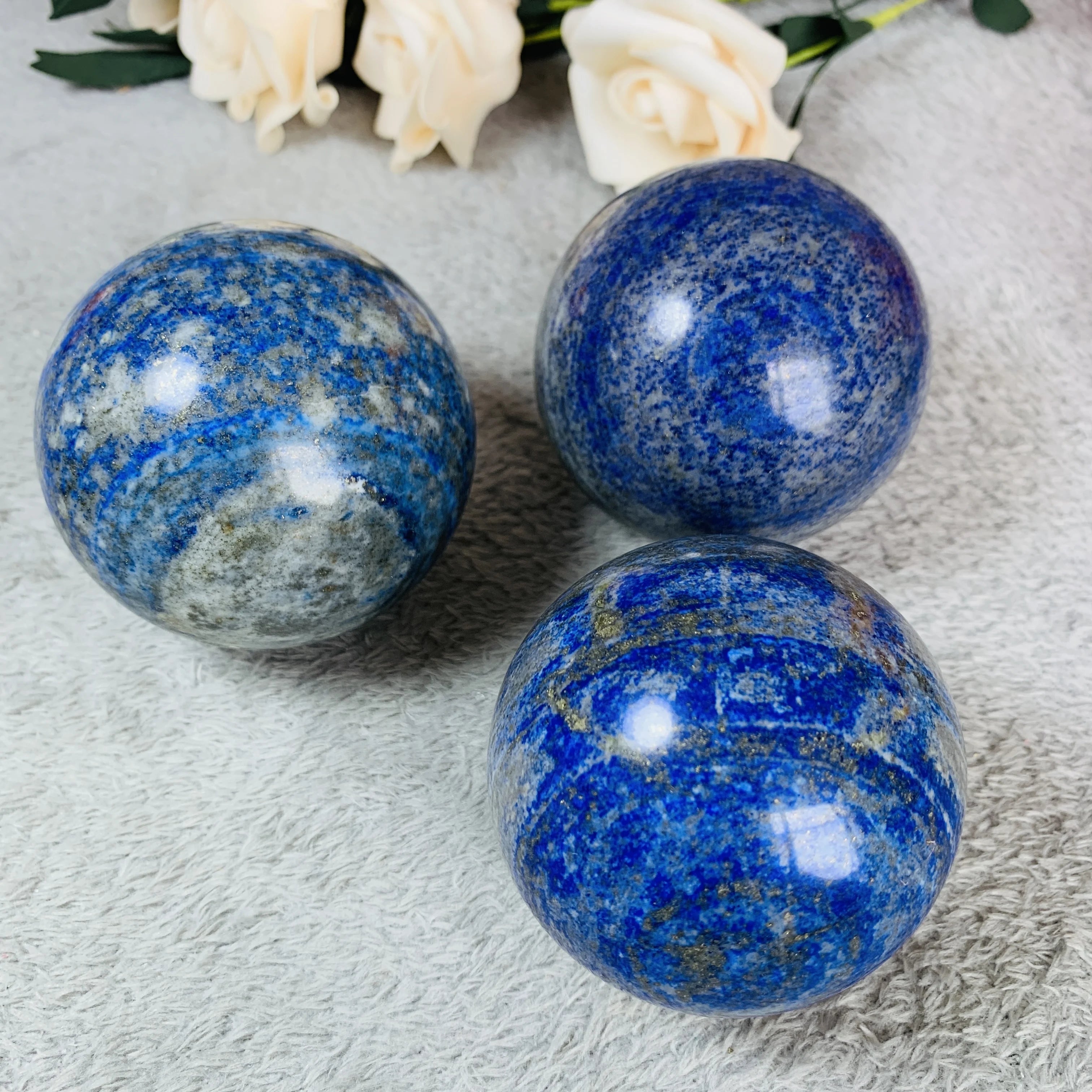 Wholesale Natural Blue Lapis Lazuli Sphere Crystals Healing Stones for Home Decor