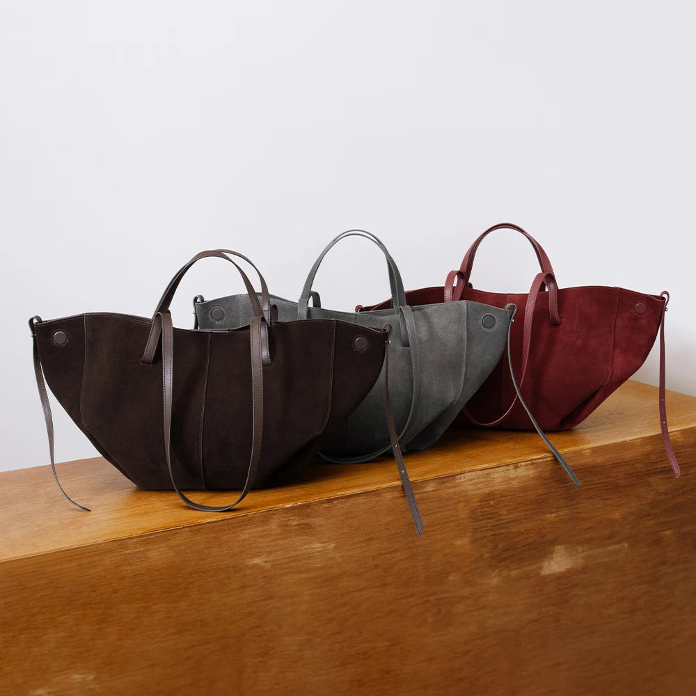 Bolsas Feminina Custom OEM Ladies Vintage Designer Suede Genuine Leather Handbags  for Women  Luxury Bags Wholesale Factory