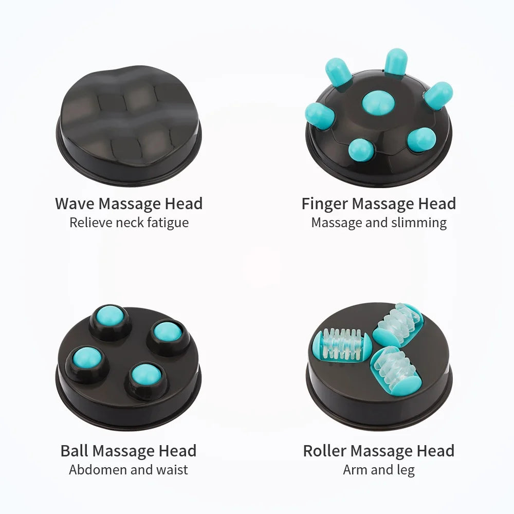 Electric Body Massager 4-in-1 Roller for Deep Tissue Muscle Relaxation Relaxation Treatment Tidesmit