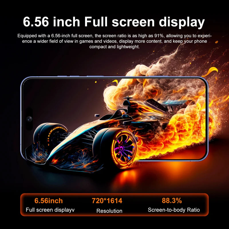 2025 New Android Low Price Unlocked I16 Plus Smart Phone Original Unlocked Celular Unlocked Mobile Phone - Tidesmit