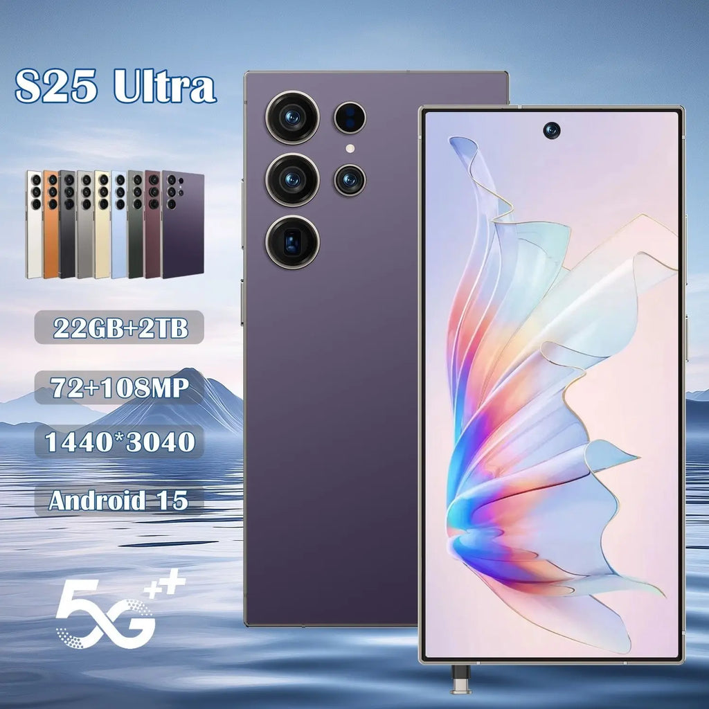 New S25 Ultra 22GB+2TB Best Selling S25 ultra 5G Smartphone 2025 New Android 15 6.9 Inch Gaming 5G WIFI S25 ultra Smart Phones - Tidesmit