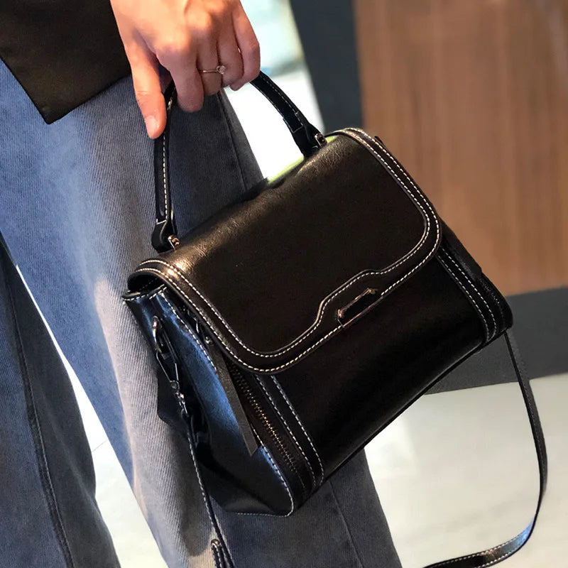 Factory High-end Fashionable Calf Leather Women's Crossbody Bag Suitable for Daily Work, Please Contact Us