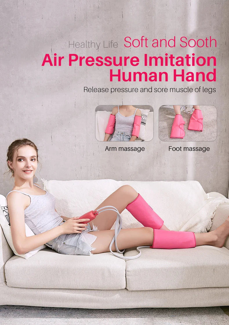 Leg Massager for Circulation - Air Compression Calf Relief Device Relaxation Treatment Tidesmit