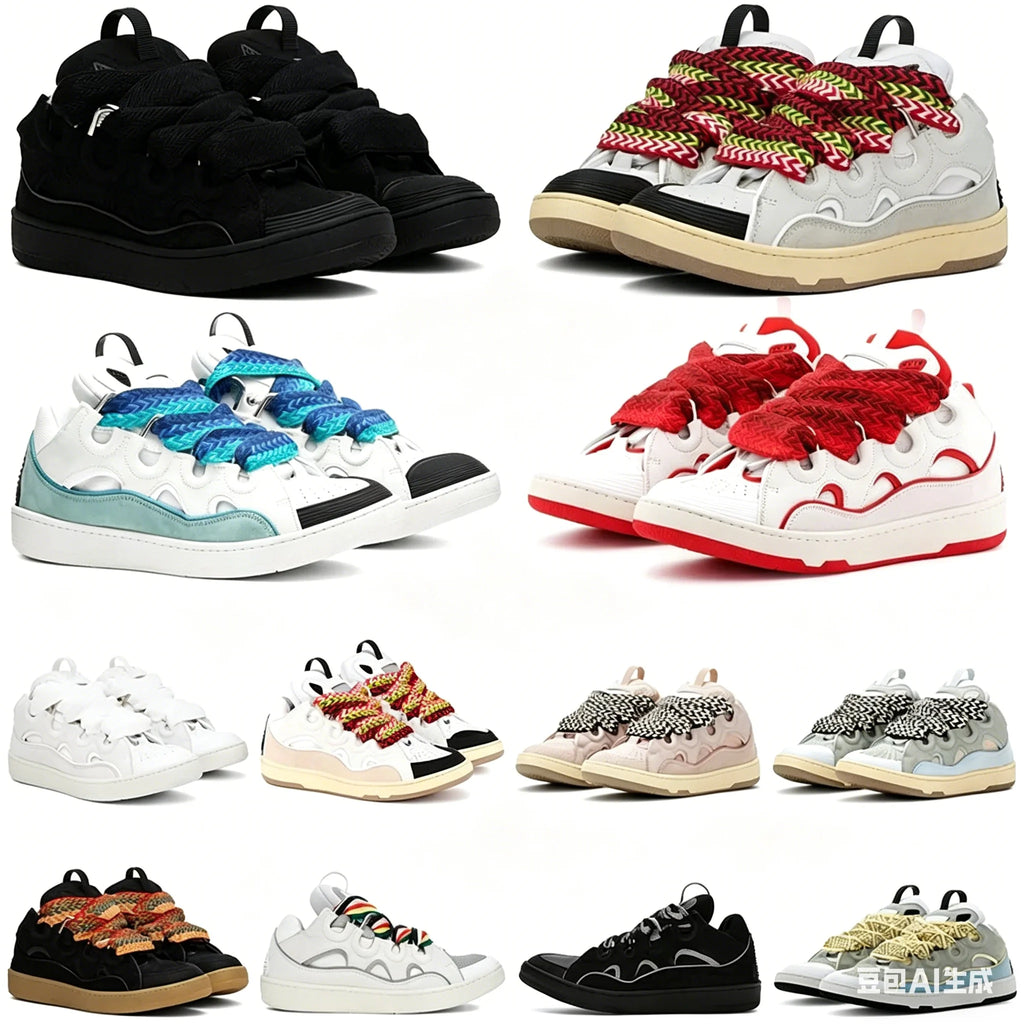 2026 Latest Designer Luxury High Quality Fash Leather Sport Sneakers Men Women Comfortable Mesh Lace-Up Rubber Midsole