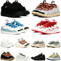 2026 Latest Designer Luxury High Quality Fash Leather Sport Sneakers Men Women Comfortable Mesh Lace-Up Rubber Midsole