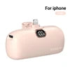 Power bank charger-[Stock] 5000mAh Power Bank Mobile Charger Portable Mini Powerbank Magnetic Power Bank Consumer Electronics 5000mAh Pink for IOS Tidesmit