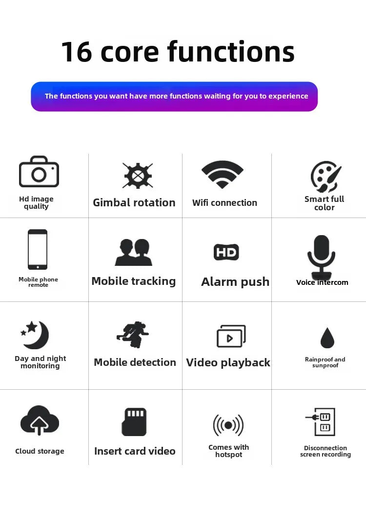 ICSEE P11 8mp 4K wireless wifi camera home security HD network monitor video outdoor dual lens waterproof 6MP 3K ip ptz camera Tidesmit