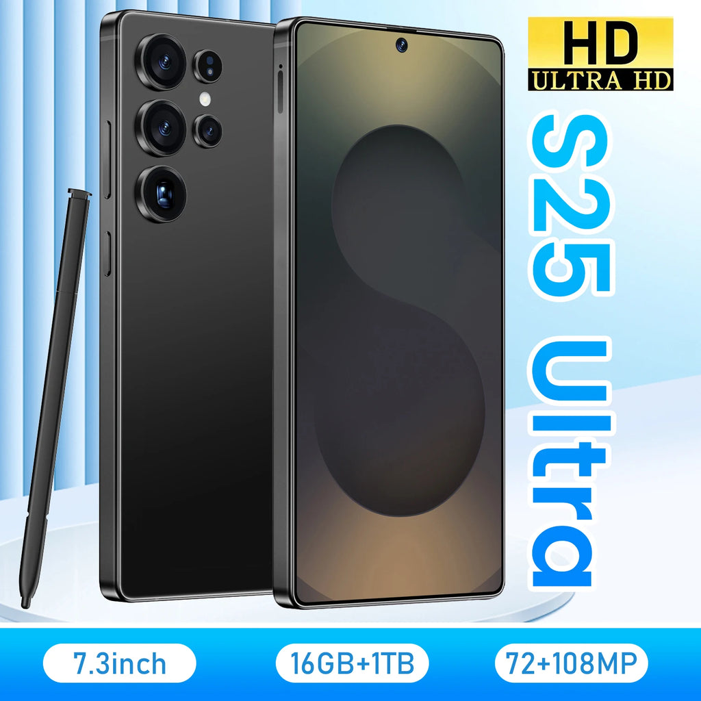 Android 16 5G Smartphone - 7.3 Inch AMOLED Display 16GB RAM 1TB Storage Tidesmit