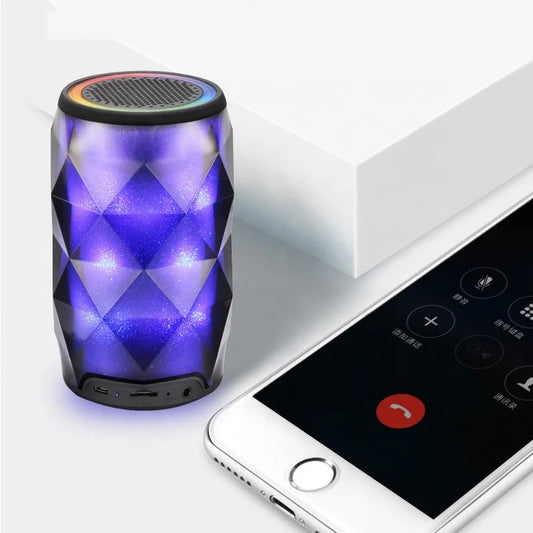 Bluetooth Speaker -Flashing LED Touch Control Light Mini Blue Tooth Speaker