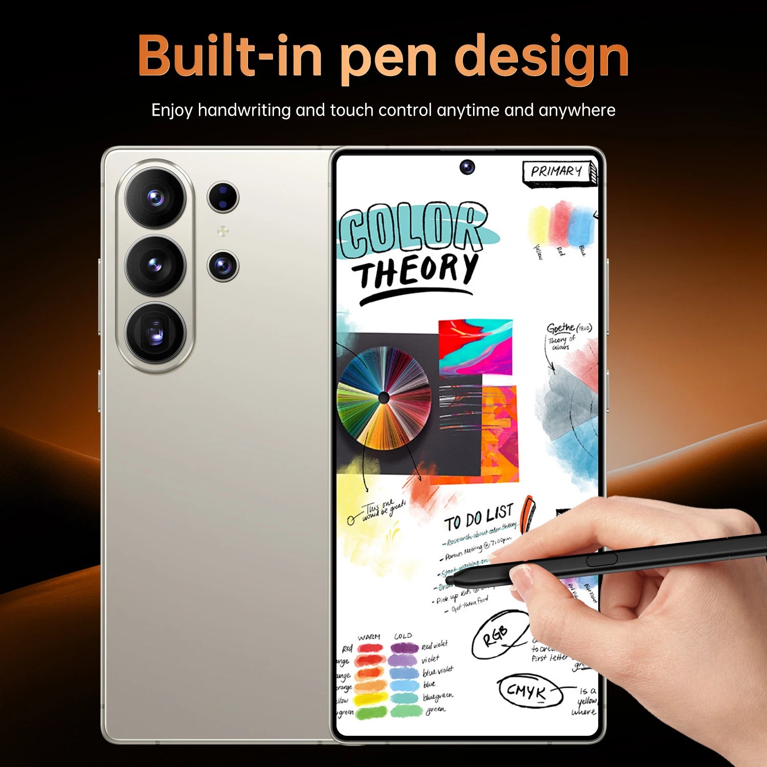 S26 Ultra Android 15 5G smartphone with 22GB RAM, 2TB storage, 108MP camera, and 144Hz display, gallery view 4