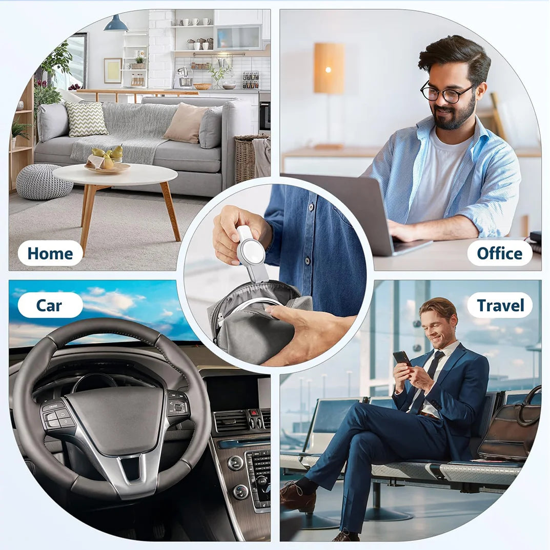 Power bank charger-Air Version Pocket Fast Charging PortableMini Keychain Type C USB Magnetic Wireless Smart Watch Charger Tidesmit