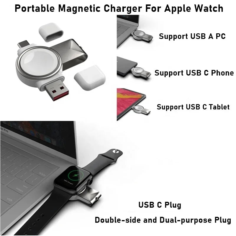 Portable Charger - Fast PD USB-C Power Bank for Travel - White Tidesmit