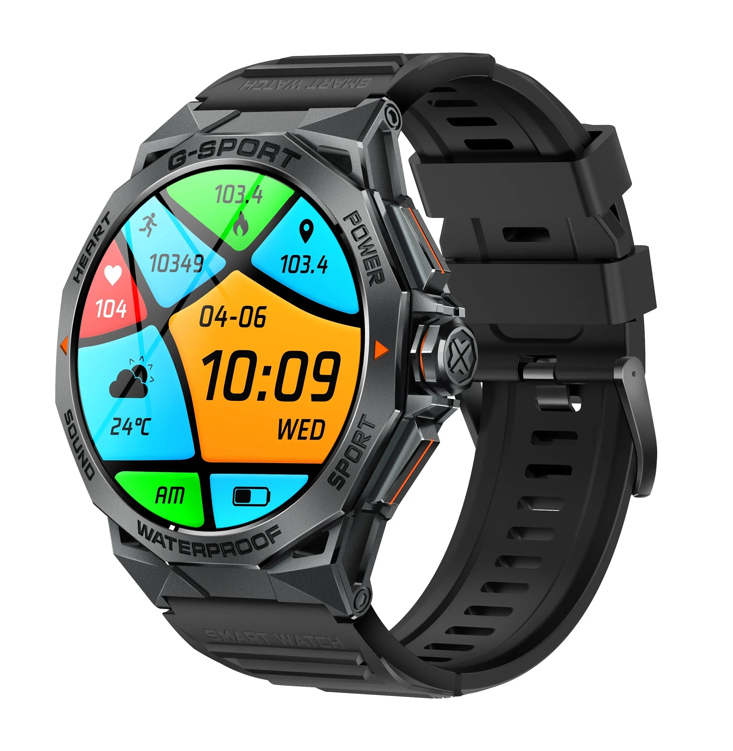 K62 1.43-Inch Amoled Fashion Smart Watch for Bluetooth Blood Oxygen Exercise Tracking SOS Heart Rate/Blood Pressure Monitoring I - Tidesmit